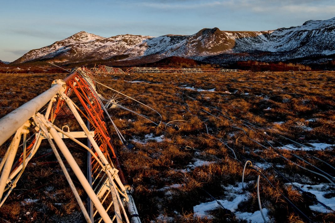 Spregning av Loran-c mast Bø, Vesterålen - AF Gruppen