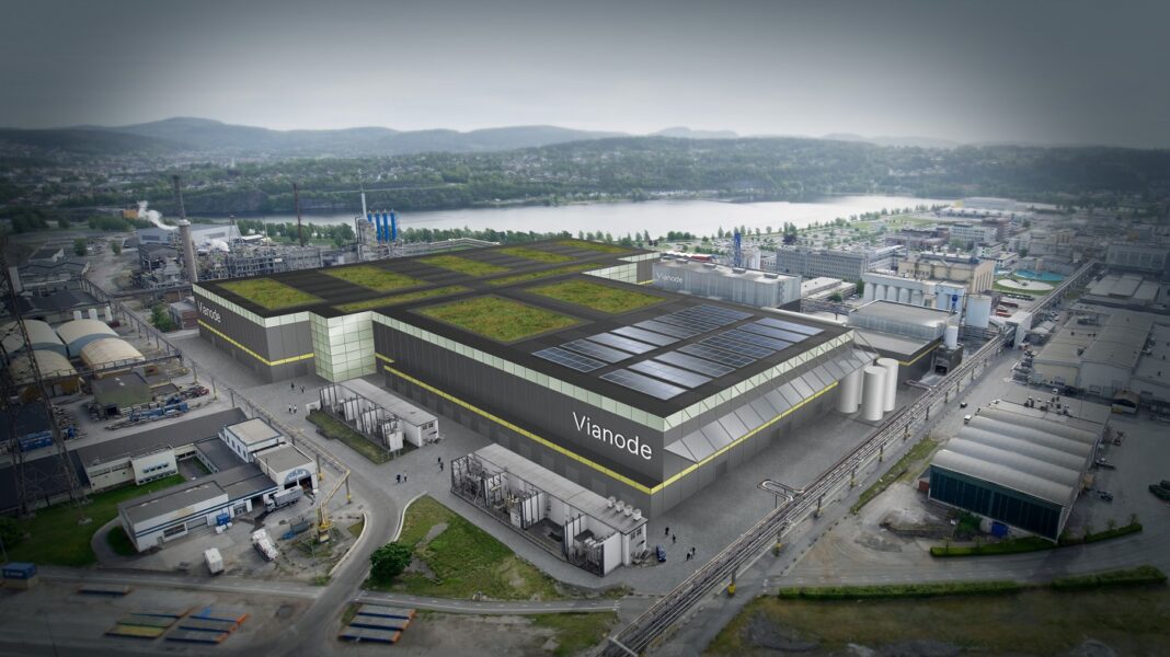 Vianode har besluttet å investere i en ny fabrikk for bærekraftige batterimaterialer på Herøya i Norge.